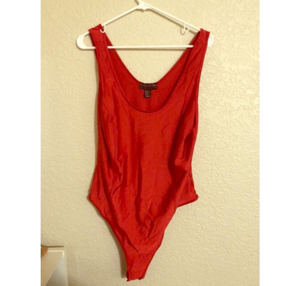 Red Spandex Body Suit